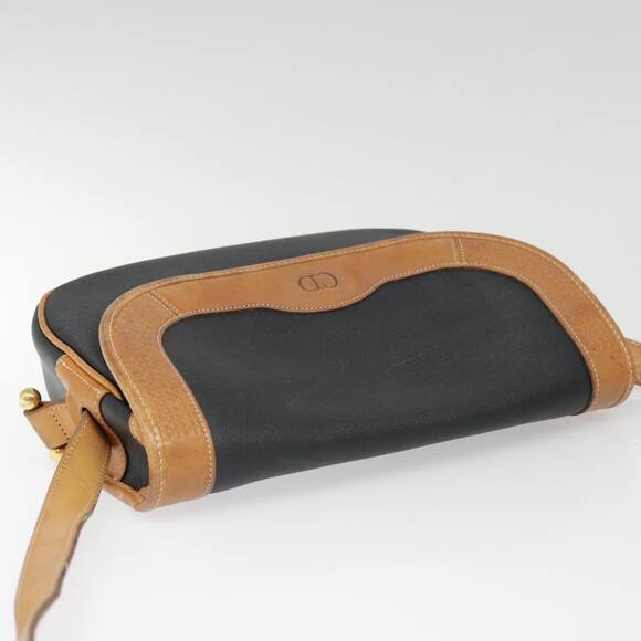 DIOR Shoulder Bag Pvc Black Gold - Picture 6 of 13